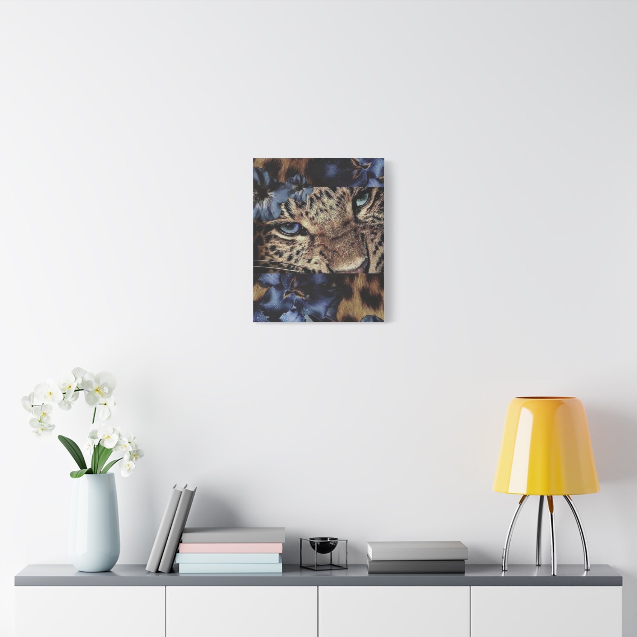 Leopard Portrait Matte Canvas Wall Art — Stretched 1.25"