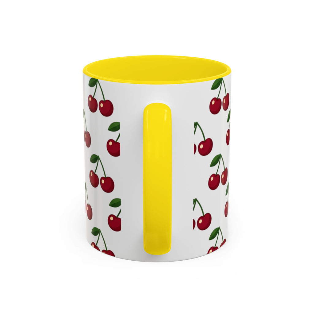 Cherry Pattern Mug | Accent Coffee Mug 11oz or 15oz