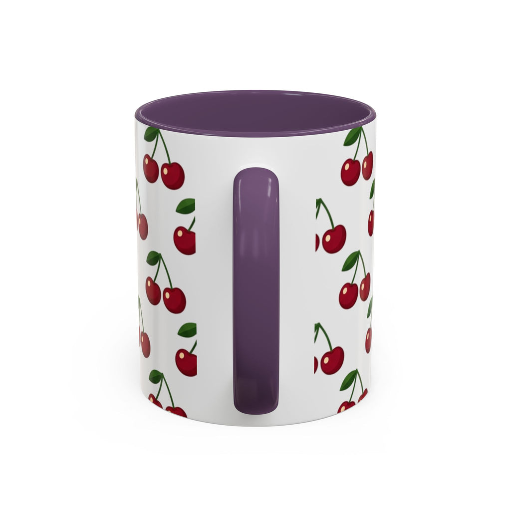 Cherry Pattern Mug | Accent Coffee Mug 11oz or 15oz