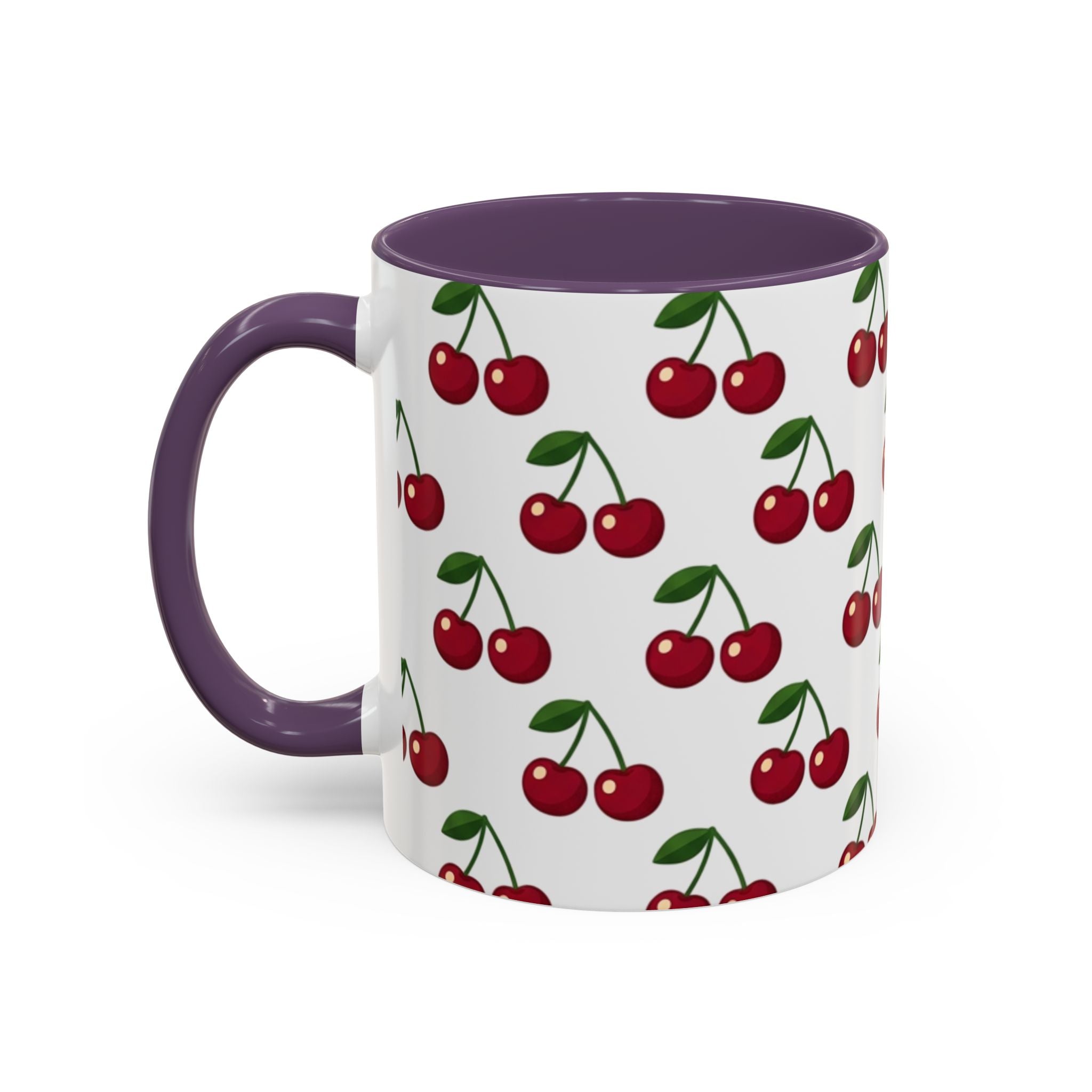 Cherry Pattern Mug | Accent Coffee Mug 11oz or 15oz