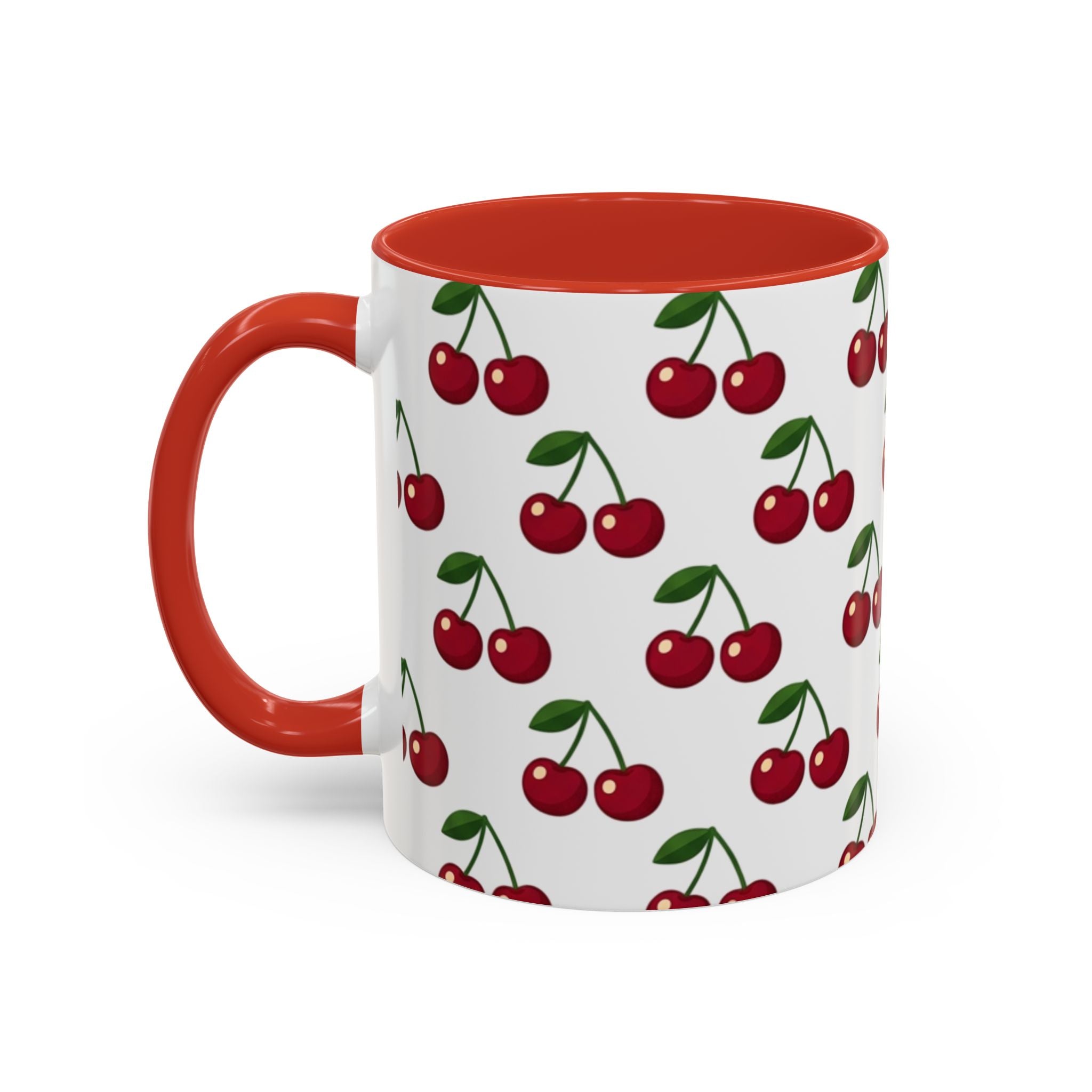 Cherry Pattern Mug | Accent Coffee Mug 11oz or 15oz