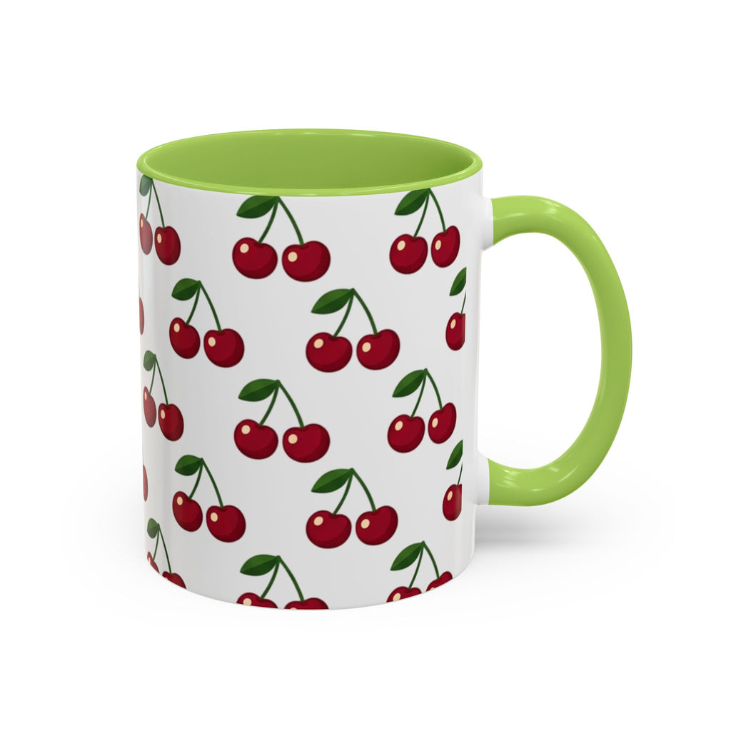 Cherry Pattern Mug | Accent Coffee Mug 11oz or 15oz