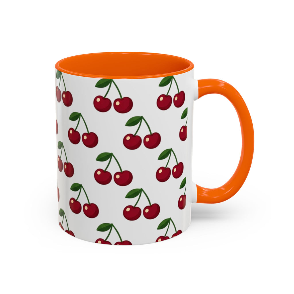Cherry Pattern Mug | Accent Coffee Mug 11oz or 15oz
