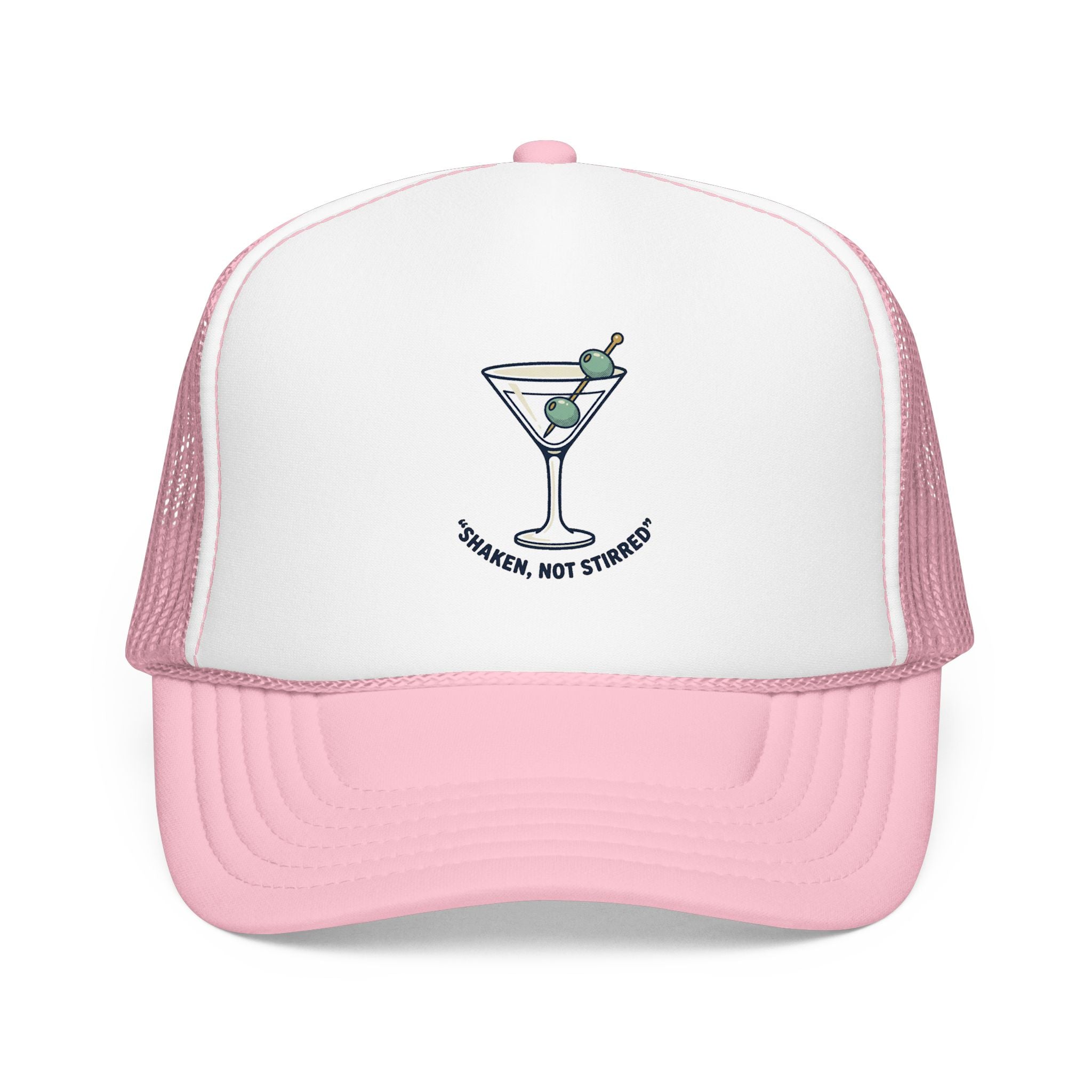 Trucker Hat — "Shaken, Not Stirred" Martini Mesh Cap