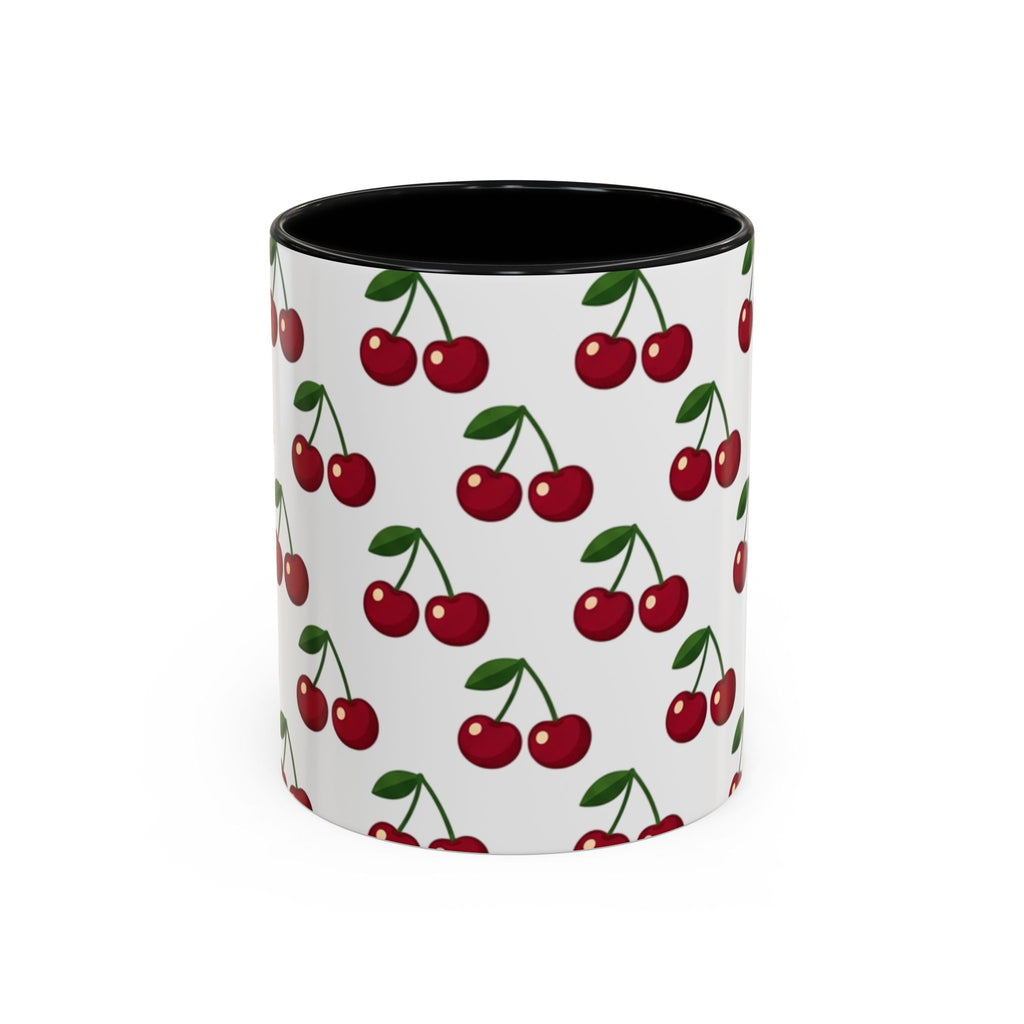 Cherry Pattern Mug | Accent Coffee Mug 11oz or 15oz