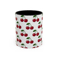 Cherry Pattern Mug | Accent Coffee Mug 11oz or 15oz