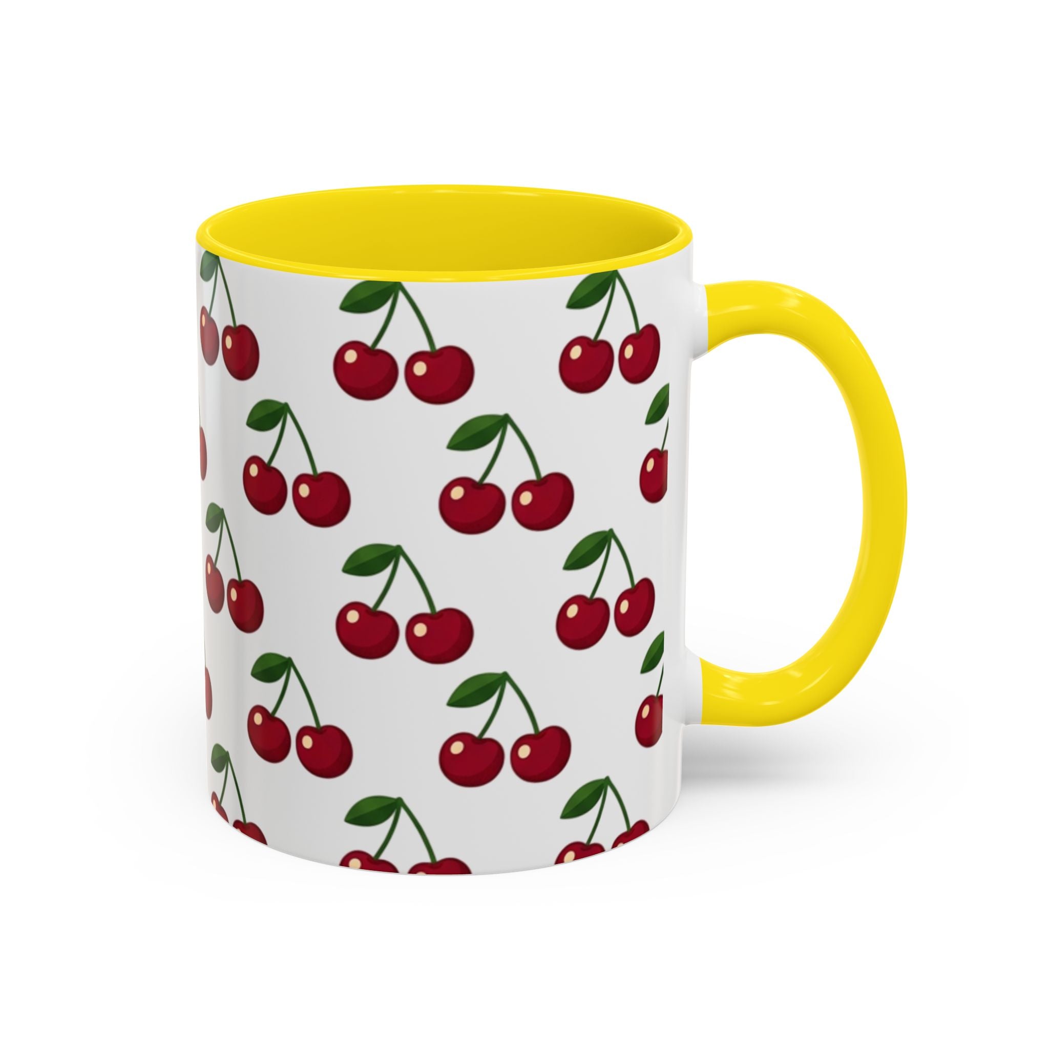 Cherry Pattern Mug | Accent Coffee Mug 11oz or 15oz