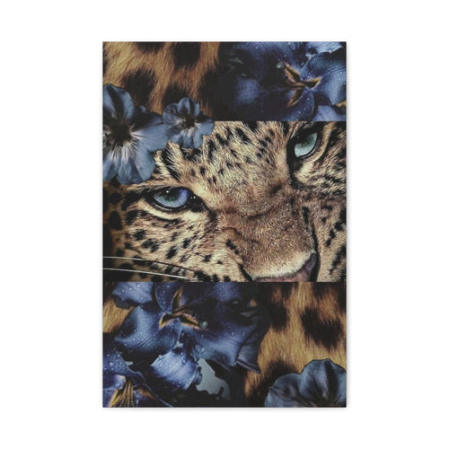 Leopard Portrait Matte Canvas Wall Art — Stretched 1.25"