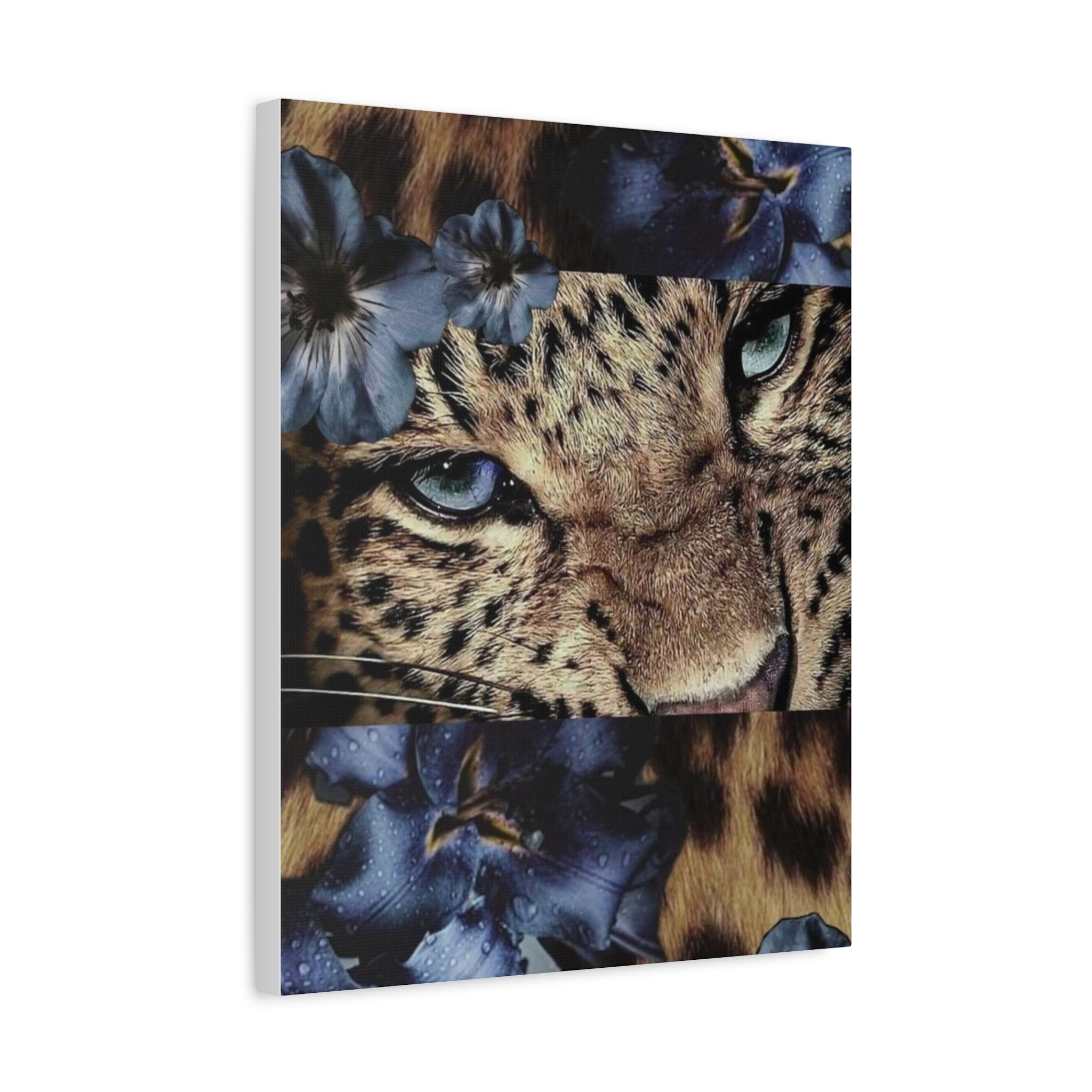 Leopard Portrait Matte Canvas Wall Art — Stretched 1.25"