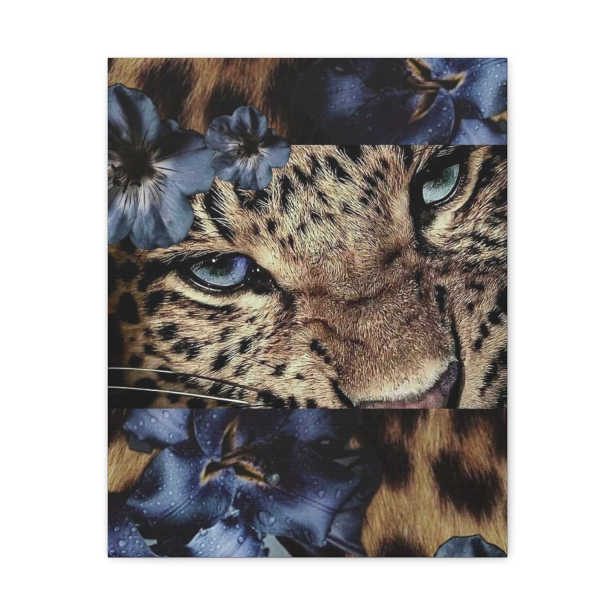 Leopard Portrait Matte Canvas Wall Art — Stretched 1.25"