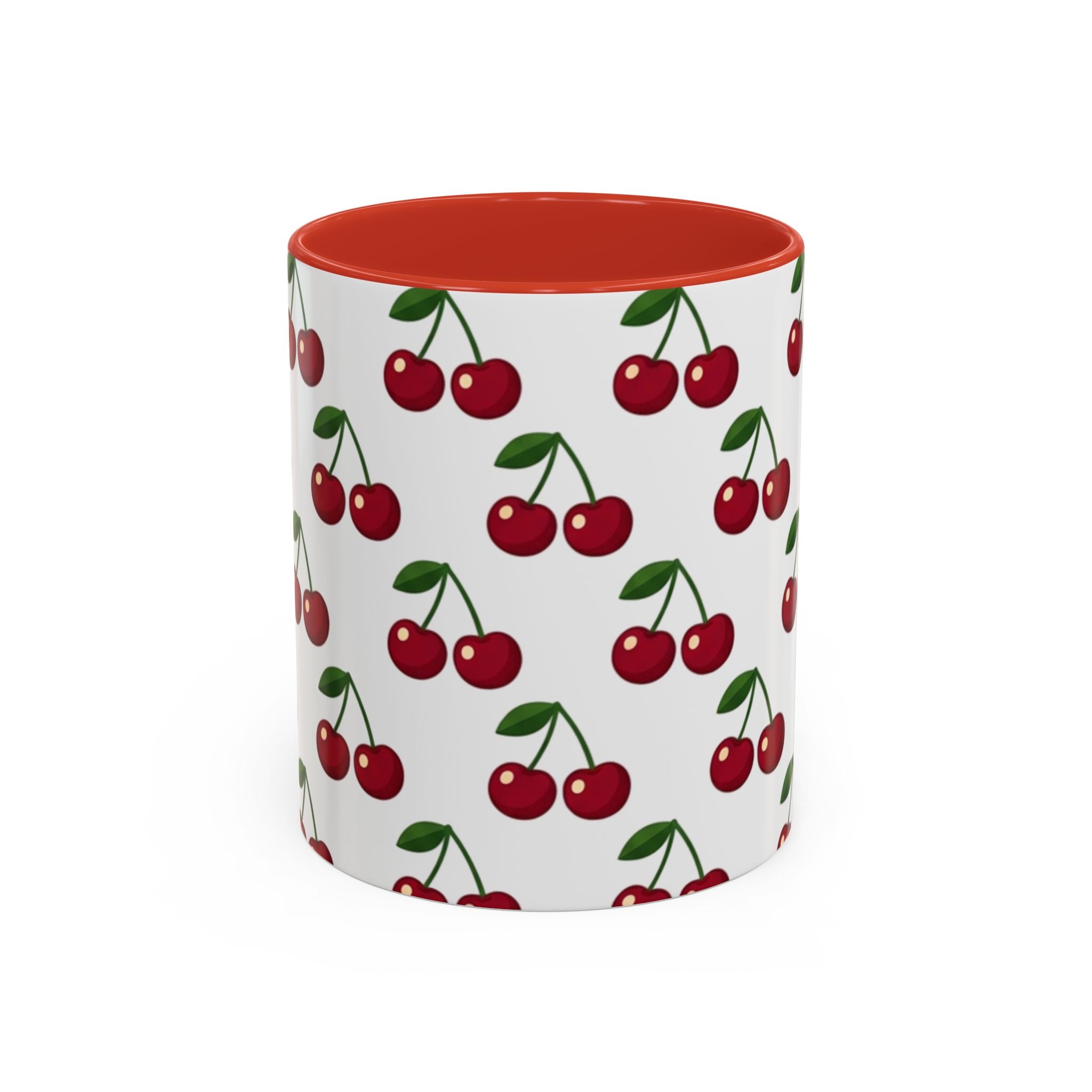 Cherry Pattern Mug | Accent Coffee Mug 11oz or 15oz