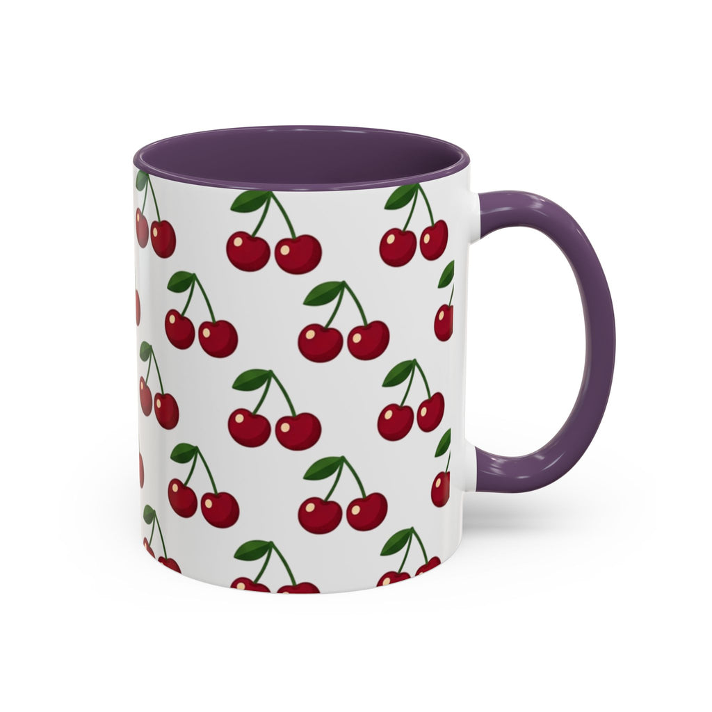 Cherry Pattern Mug | Accent Coffee Mug 11oz or 15oz