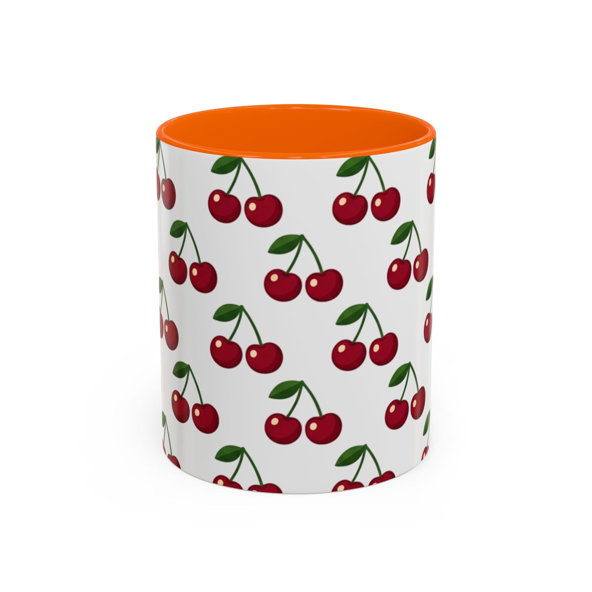 Cherry Pattern Mug | Accent Coffee Mug 11oz or 15oz