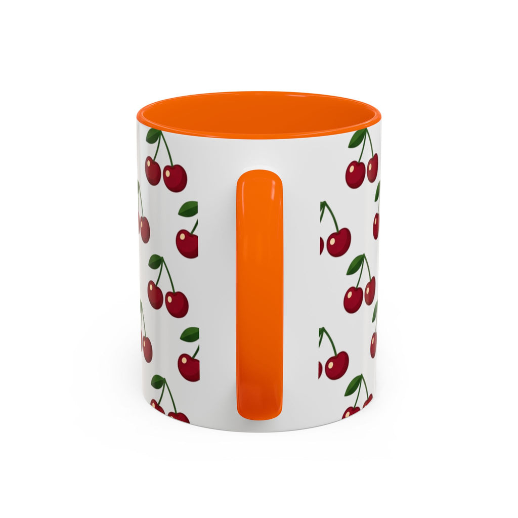 Cherry Pattern Mug | Accent Coffee Mug 11oz or 15oz