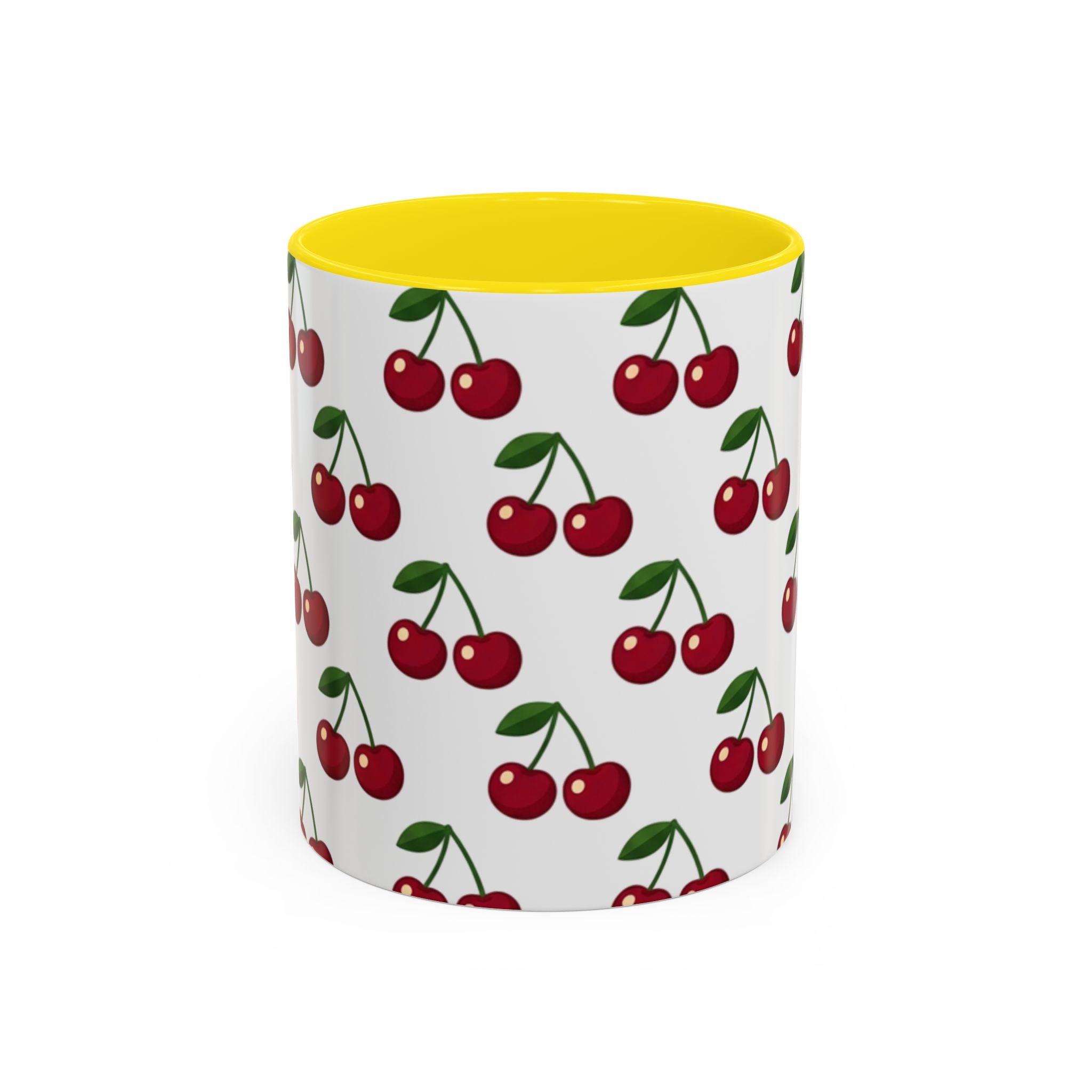 Cherry Pattern Mug | Accent Coffee Mug 11oz or 15oz