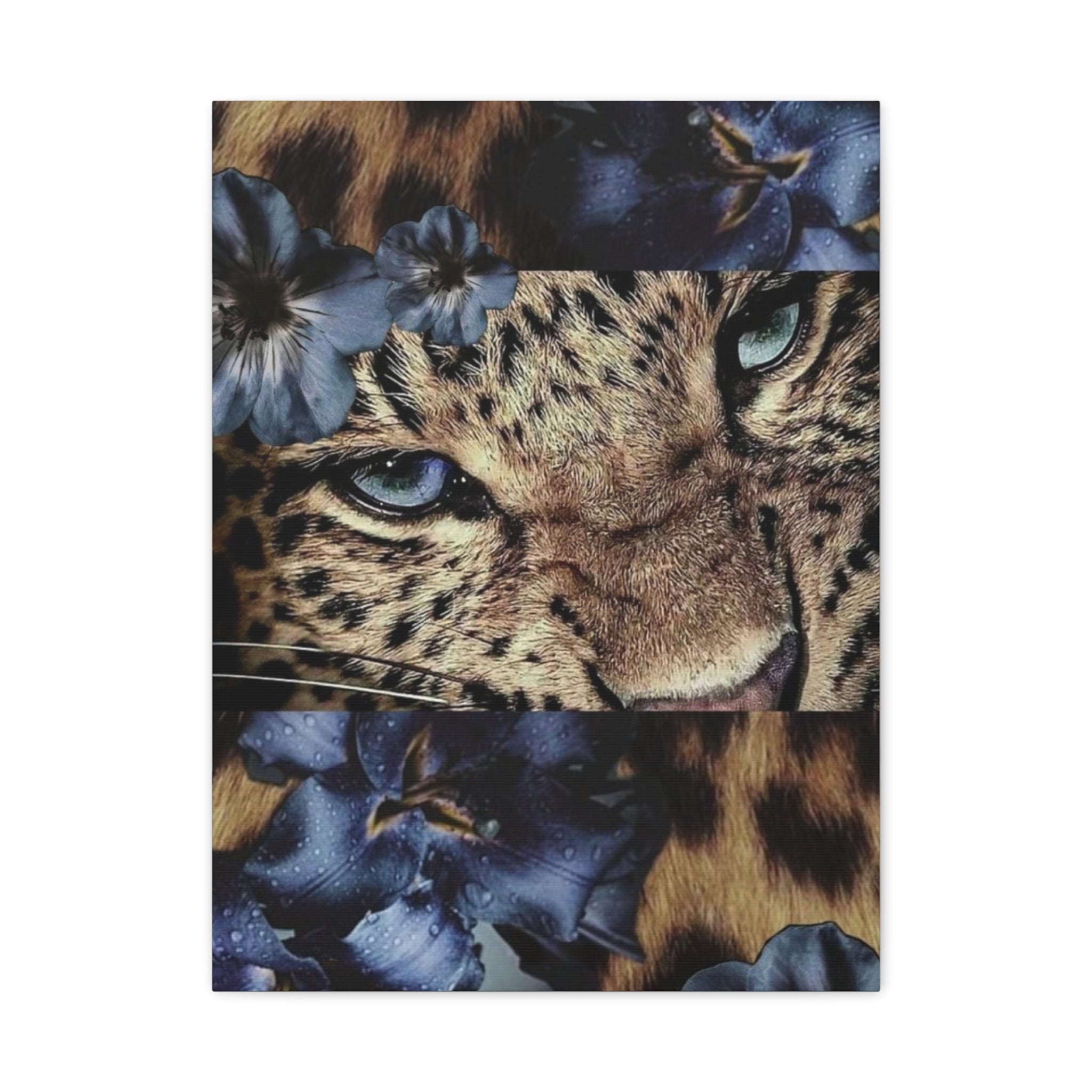Leopard Portrait Matte Canvas Wall Art — Stretched 1.25"