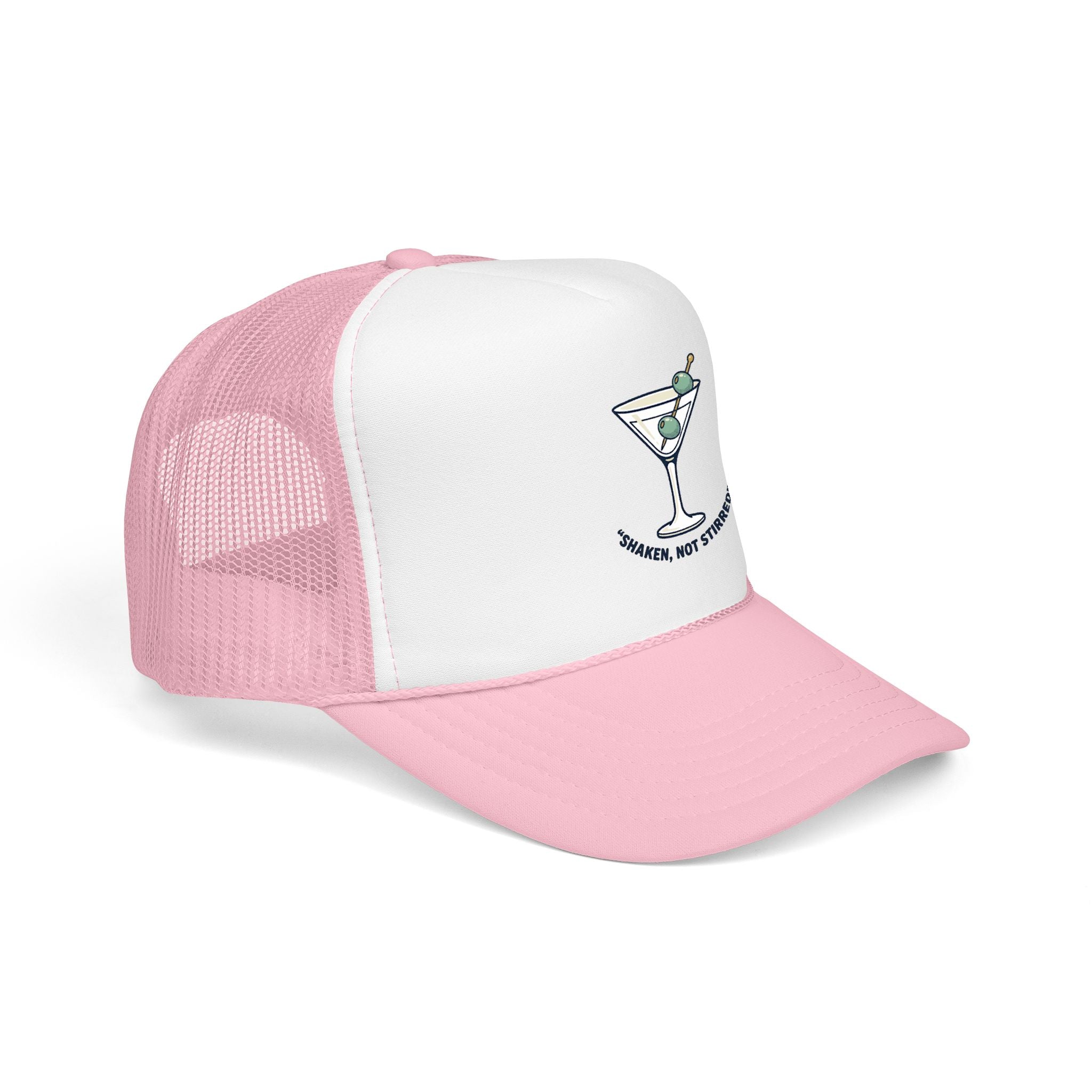 Trucker Hat — "Shaken, Not Stirred" Martini Mesh Cap