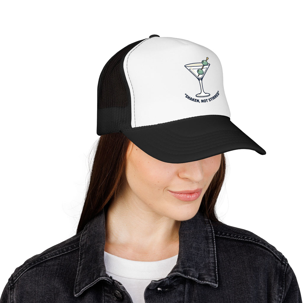 Trucker Hat — "Shaken, Not Stirred" Martini Mesh Cap